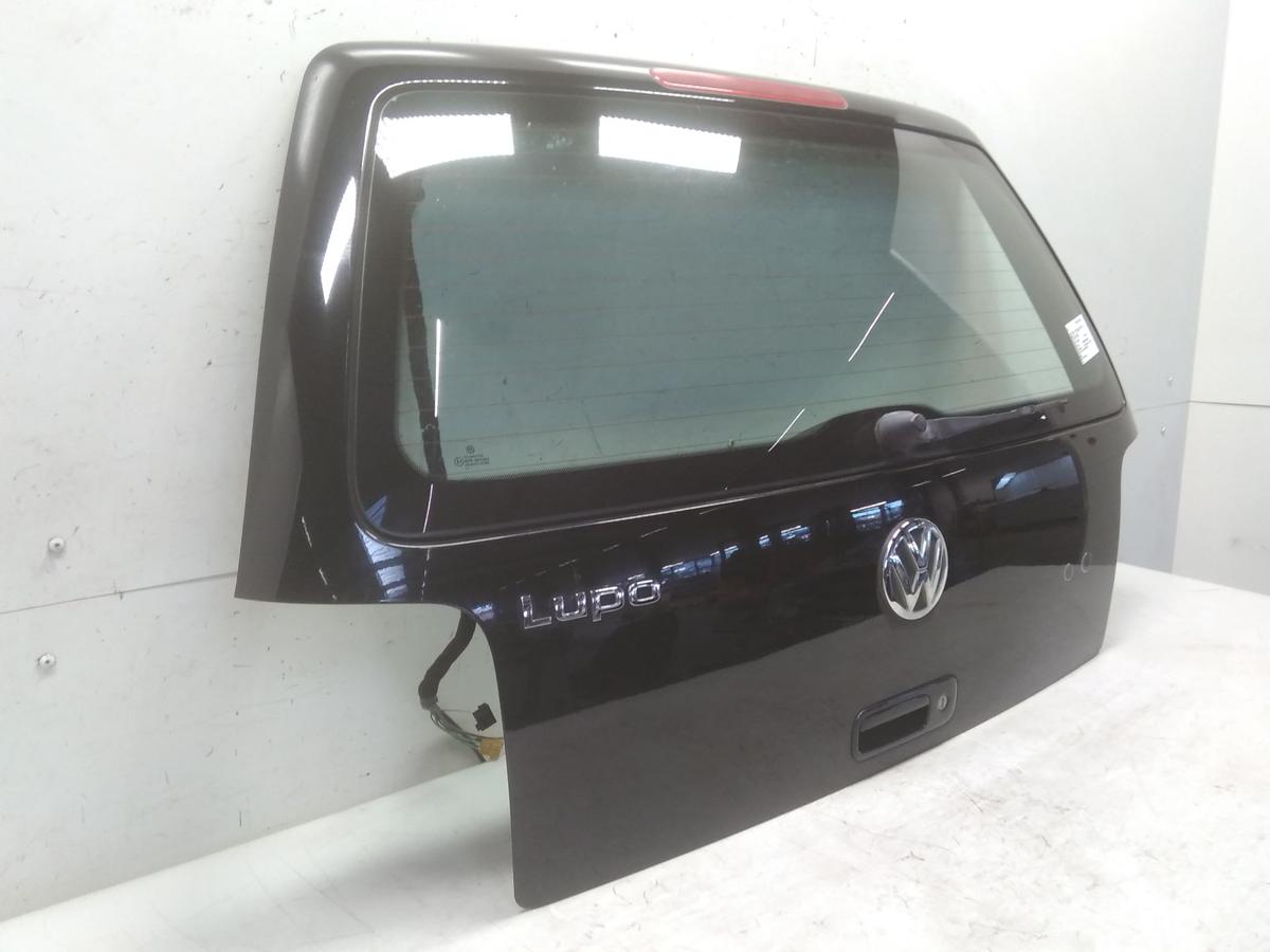 VW Lupo 6X Heckklappe L041 brillantschwarz mit Heckscheibe grüncolor BJ2005