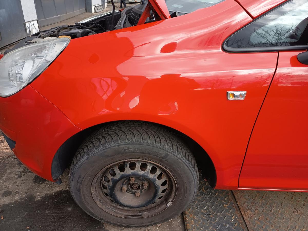 Opel Corsa D original Kotfl&uuml;gel links Z547 Magmarot vor Facelift Bj 2009