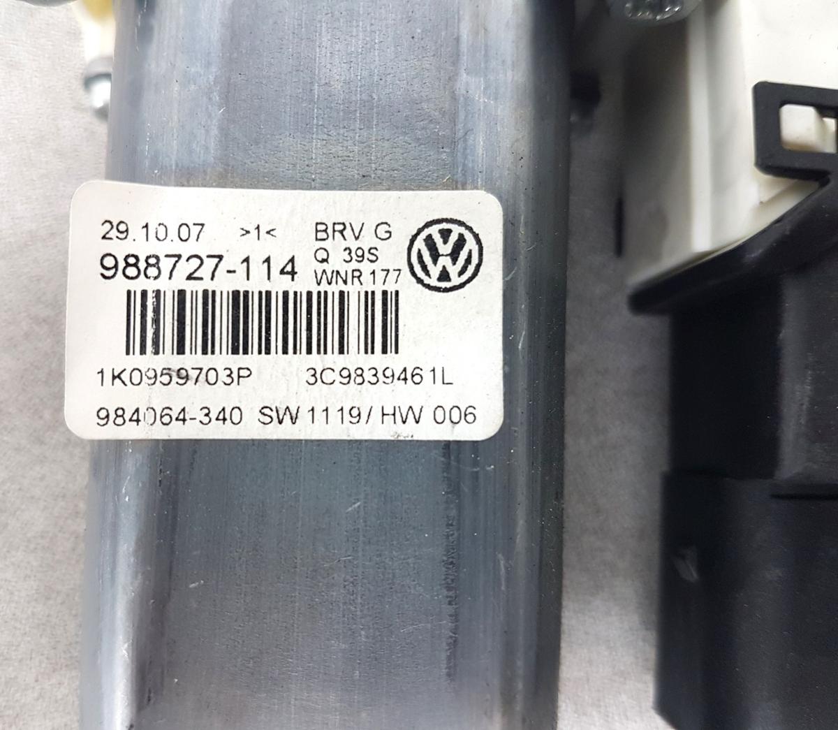 VW Passat 3C Fensterhebermotor hinten links 1K0959703P Bj07 Motor Fensterheber hinten links