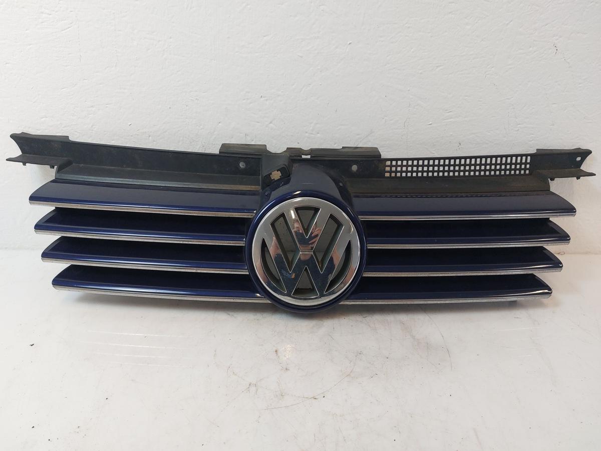VW Bora 1J Kühlergrill Grill Frontgrill mit Chrom und Logo LB5N Indigoblau Perl