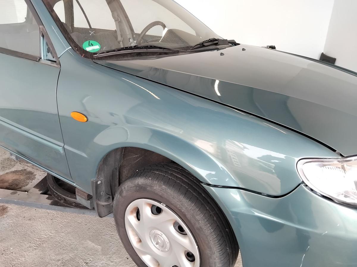 Mazda 323F BJ original Kotfl&uuml;gel vorn rechts 23G orient green pearl BJ2001