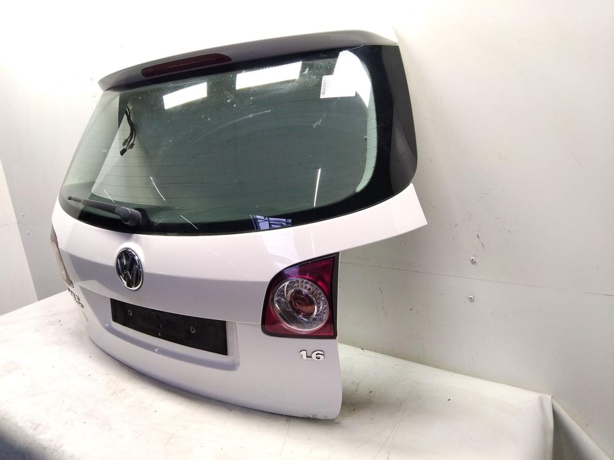 VW Golf Plus II 5M Heckklappe LB9A Candywei&szlig; inkl. Heckscheibe BJ2009