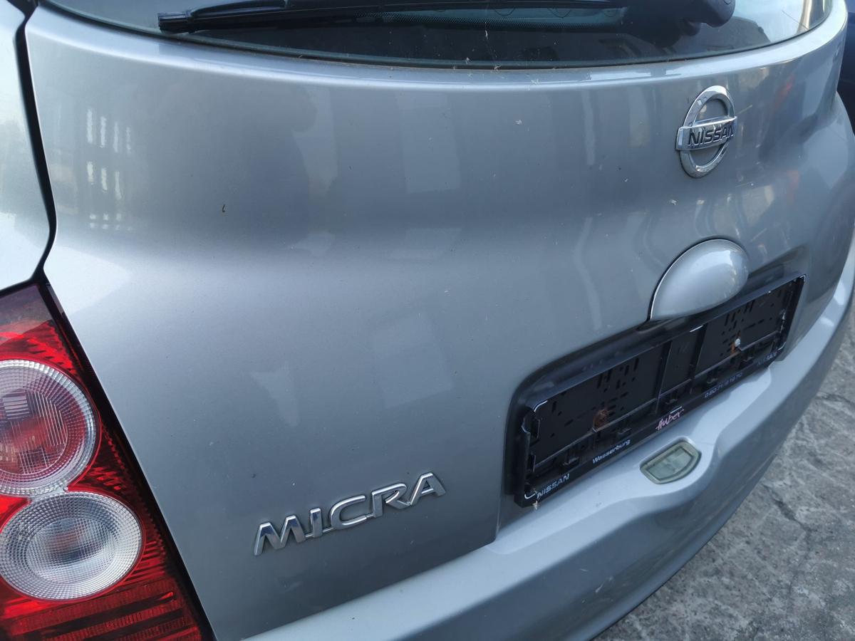 Nissan Micra K12 Heckklappe Klappe Deckel hinten KY0 Sporty Silver Metallic 3trg
