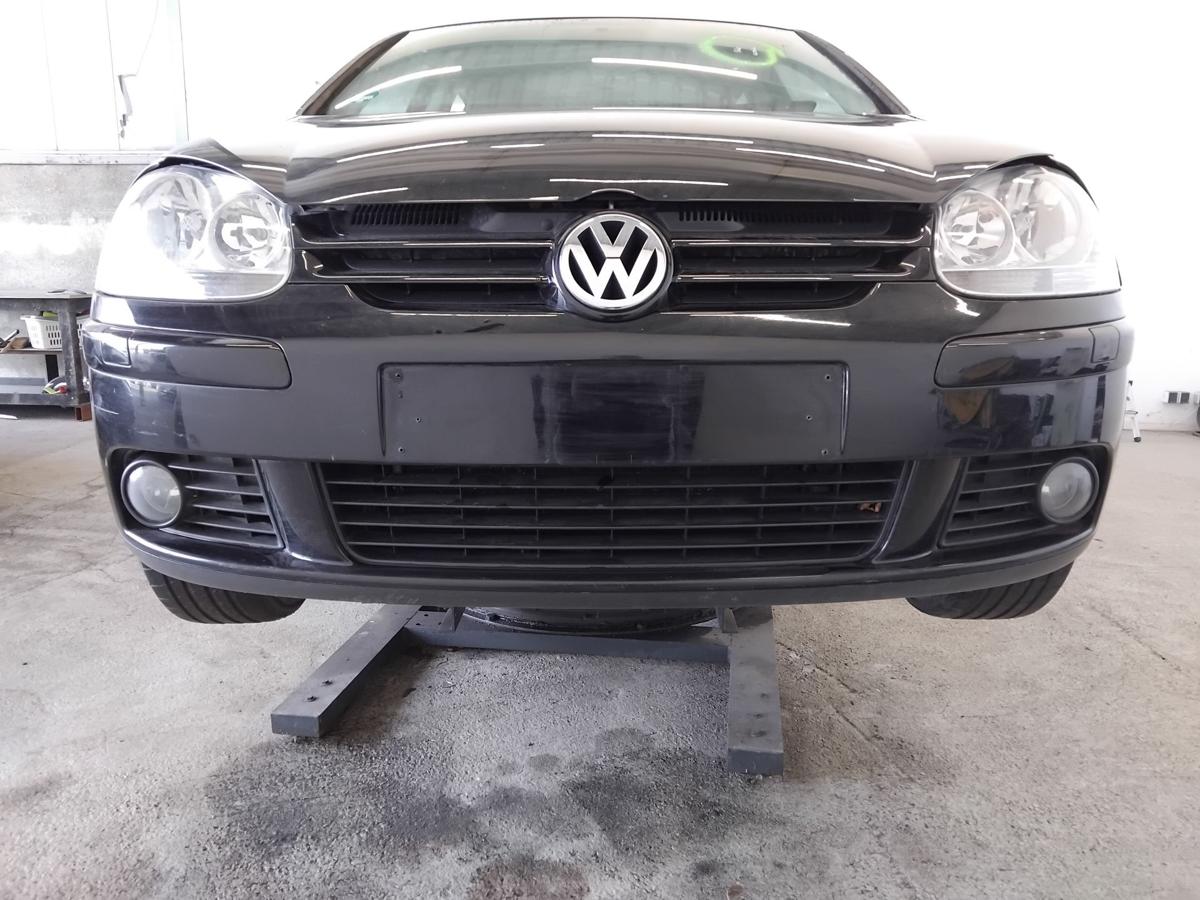 VW Golf 5 1K original Sto&szlig;stange Sto&szlig;f&auml;nger vorn mit SRA BJ2006 L041 brillantschwarz uni