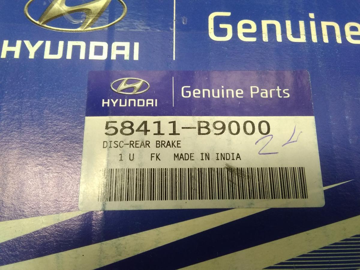 Hyundai I10 2 original Satz Bremsscheiben hinten 1,0 49KW Bj.2015 58411-B9000