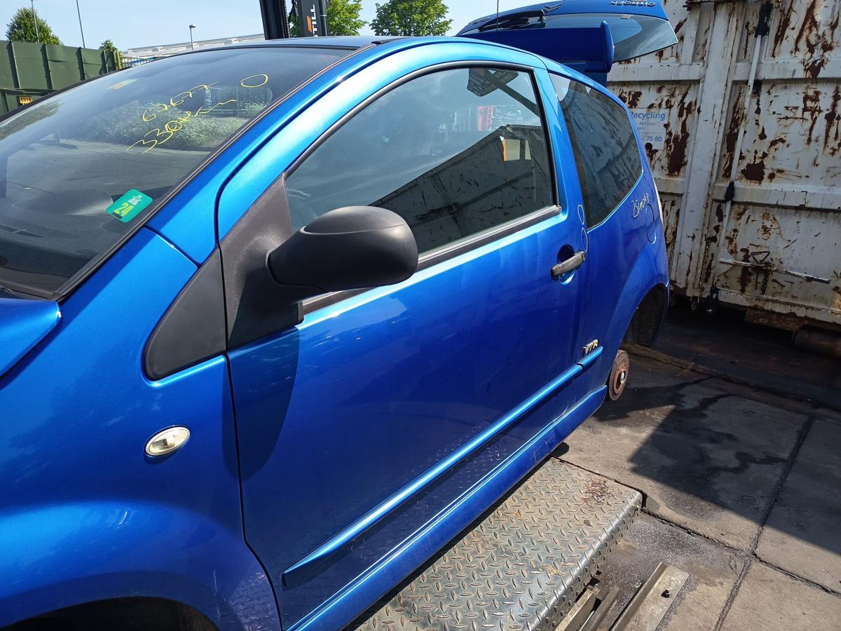 Citroen C2 original Tür links Fahrer KMH Königsblau Bj 2005
