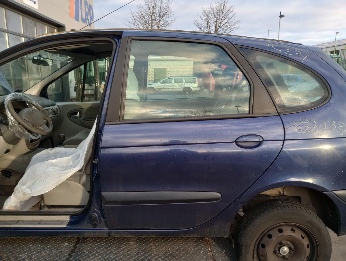 Renault Scenic 1 orig Tür hinten links Fahrer Fond F43 Tintenblau met Bj 2002