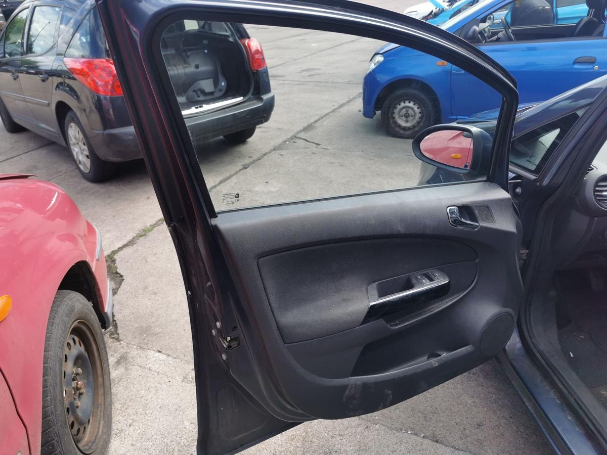Opel Corsa D Fahrertür Tür Autotür Rohbau vorn links 5 trg Z168 Metroblau Perl