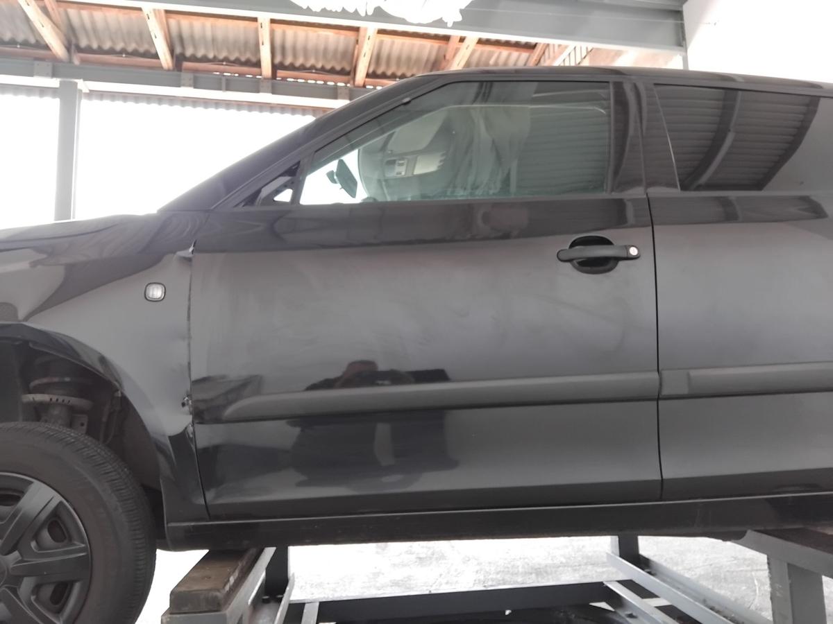 Skoda Fabia 2 5J Facelift T&uuml;r vorn links Fahrert&uuml;r LF9R Blackmagic BJ2011