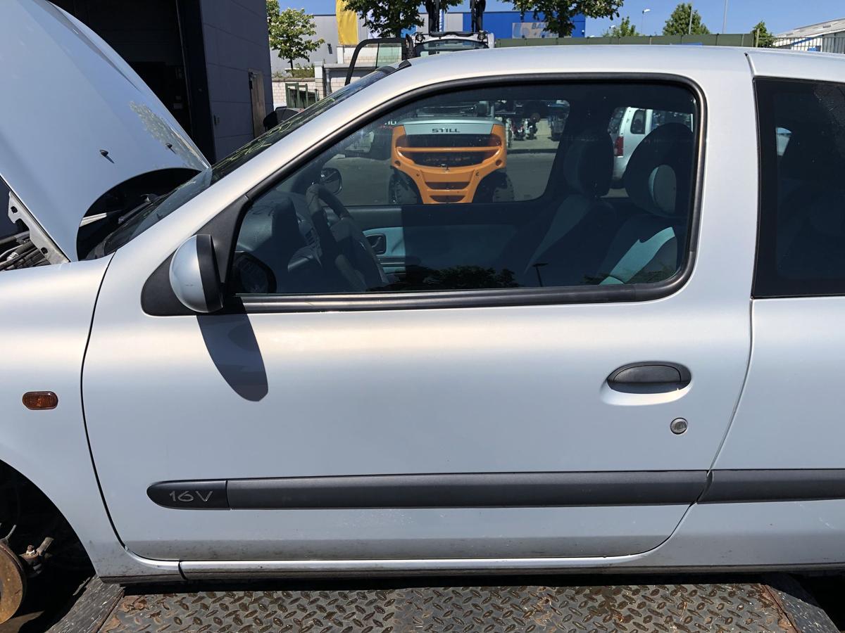 Renault Clio B Phase II original Tür links Fahrer MV632 Gris Boreal Bj 2003
