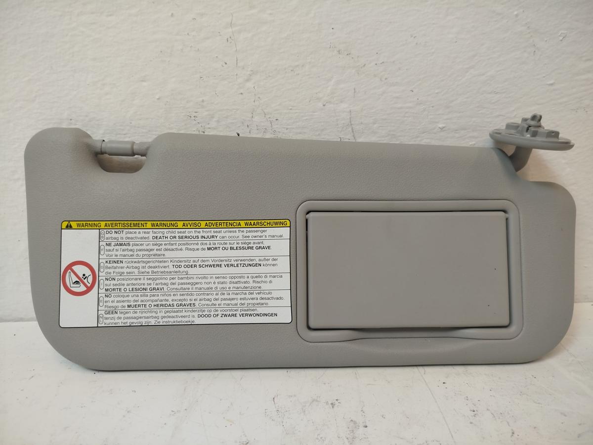 Toyota Yaris XP13 Sonnenblende vorn rechts Beifahrerseite