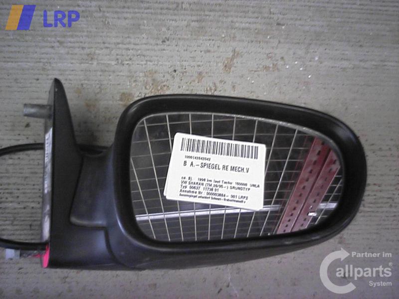 VW Sharan BJ 1998 Außenspiegel rechts mechanisch Spiegel unlackiert