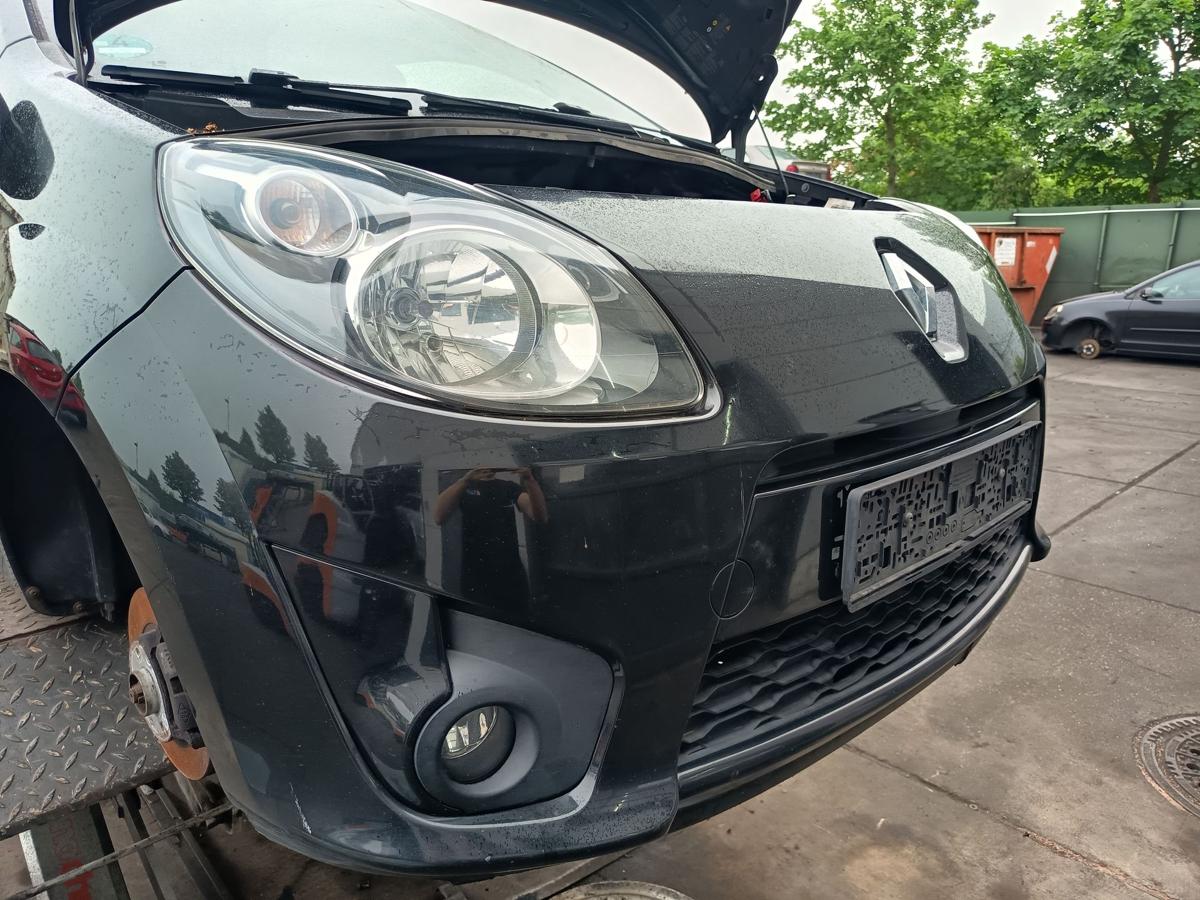 Renault Twingo II original Sto&szlig;stange F&auml;nger vorn Front 676 Perlmuttschwarz