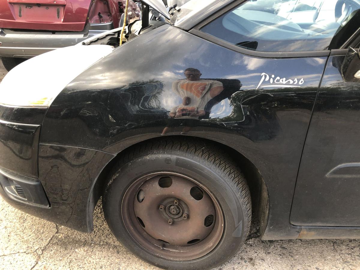 Citroen C4 Grand Picasso Kotfl&uuml;gel vorn links Fahrer Seitenwand EXY Onyx Schwarz