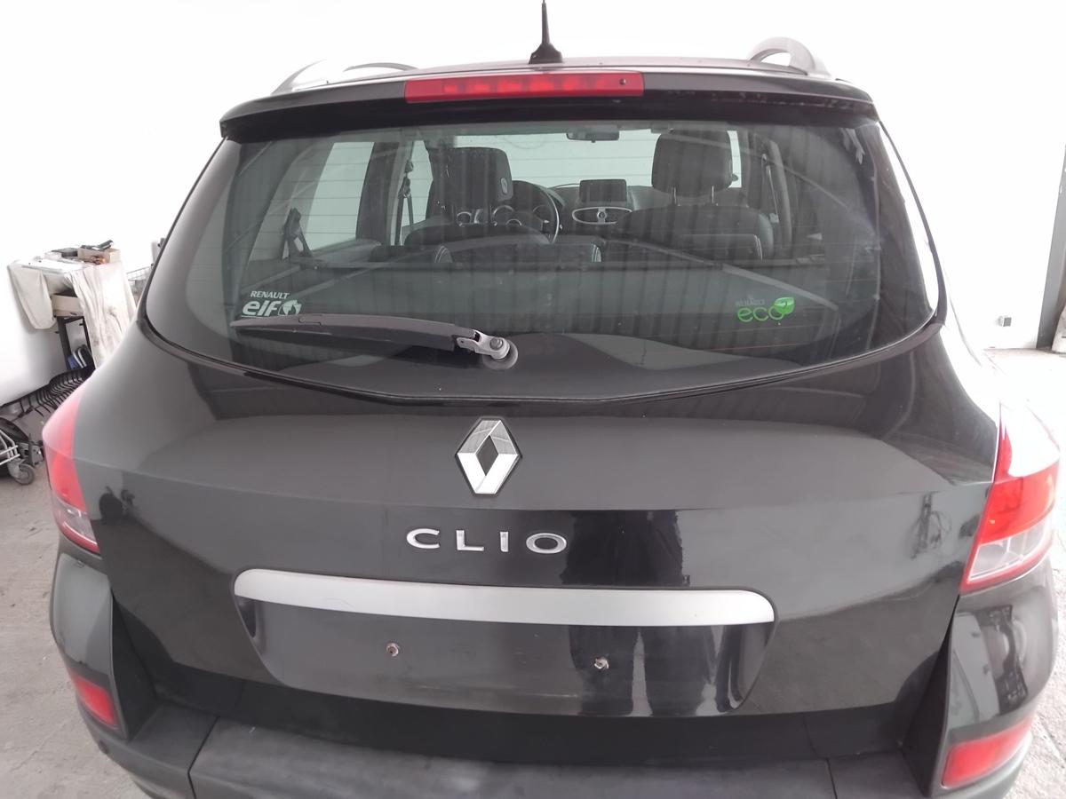 Renault Clio 3 Grandtour Heckklappe NV676 Perlmuttschwarz mit Heckscheibe BJ2009