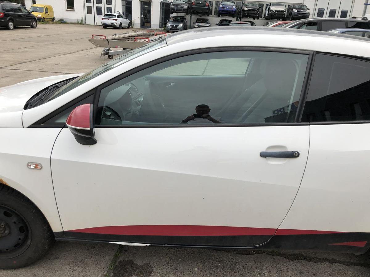 Seat Ibiza 6J T&uuml;r vorn links Fahrert&uuml;r im Rohbau nur 3 t&uuml;rer LB9A Candywei&szlig;