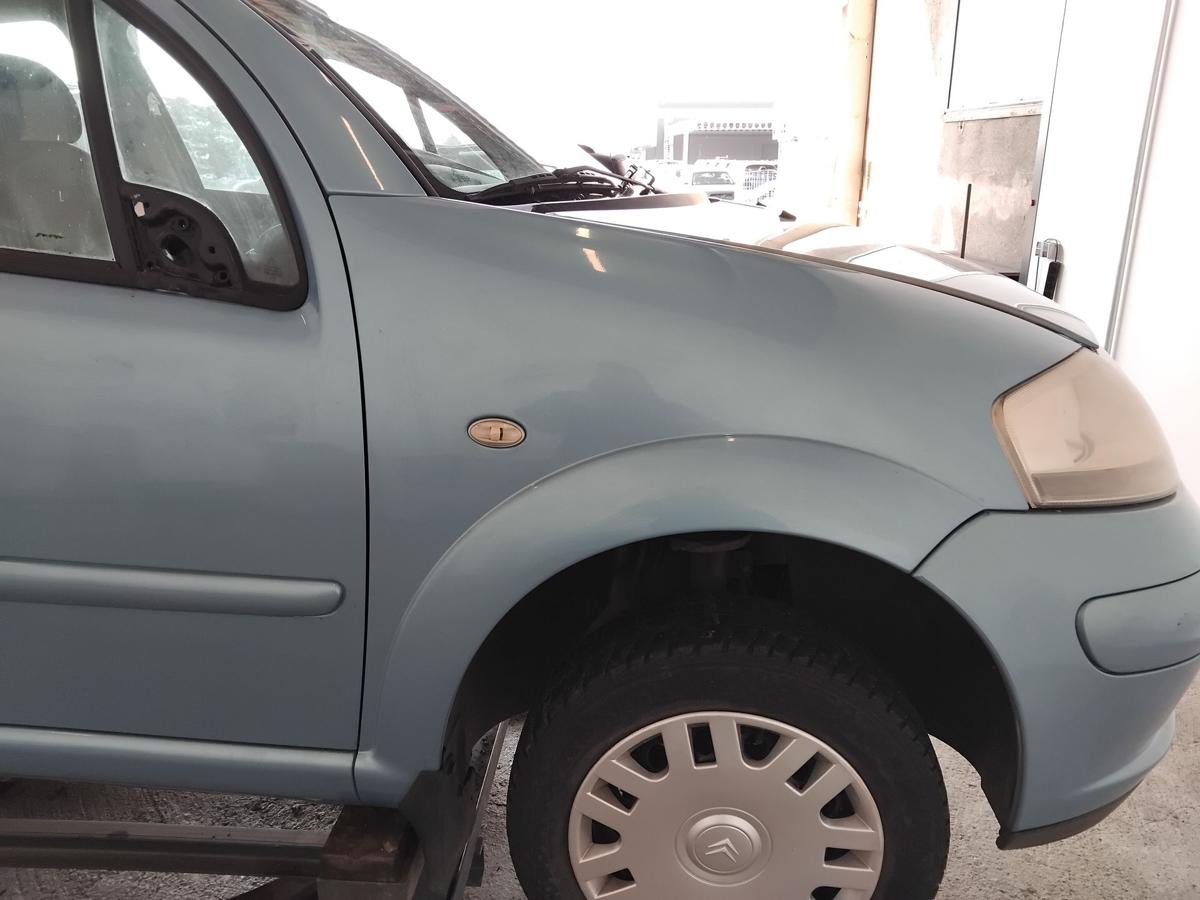 Citroen C3 original Kotfl&uuml;gel vorn rechts KMY Lucia Blau Metallic BJ2005