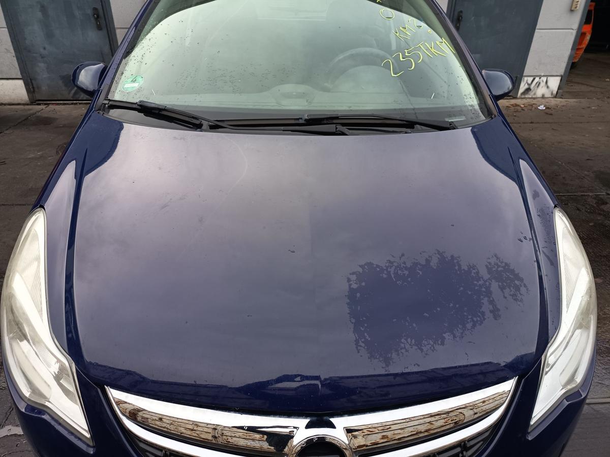 Opel Corsa D orig Motorhaube Klappe Front Z20Z Blau Bj 2012