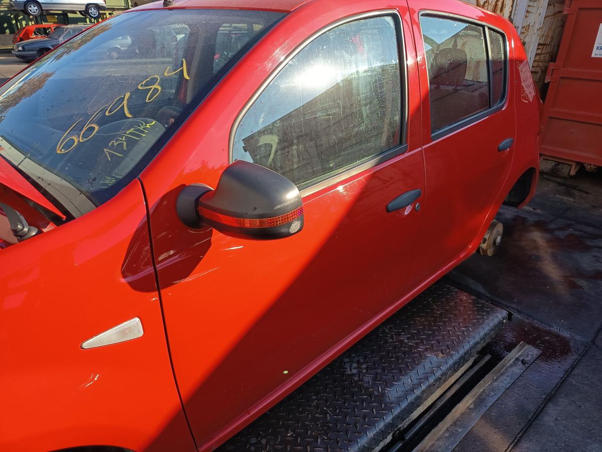 Dacia Sandero 1 BS original Tür vorn links Fahrer OV21D Red Passion Bj 2009
