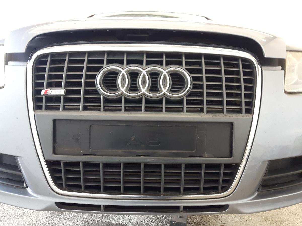 Audi A6 4F original Stossfänger vorn mit Grill akoyasilber LY7H mit SRA BJ2005