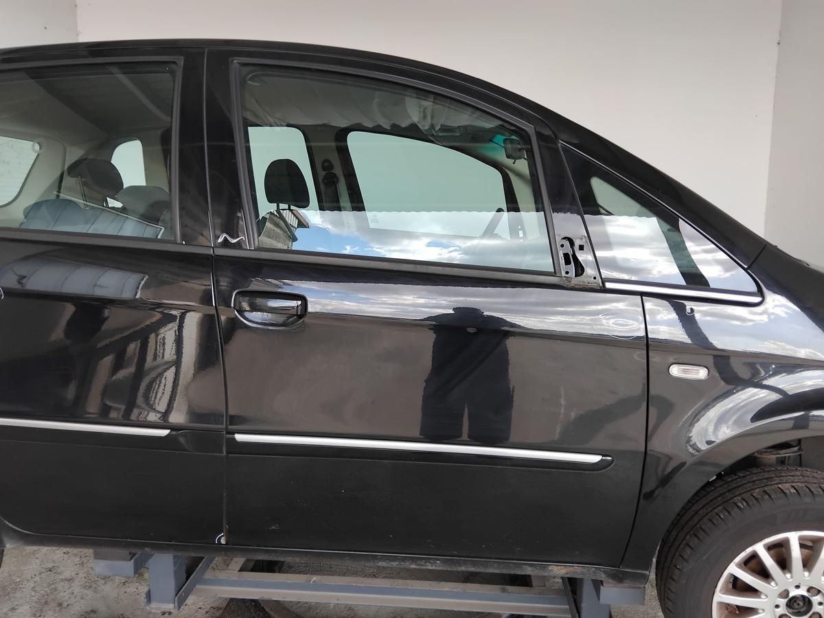 Lancia Musa Tür vorn rechts Beifahrertür BJ2009 schwarzmetallic 601 nero masaccio