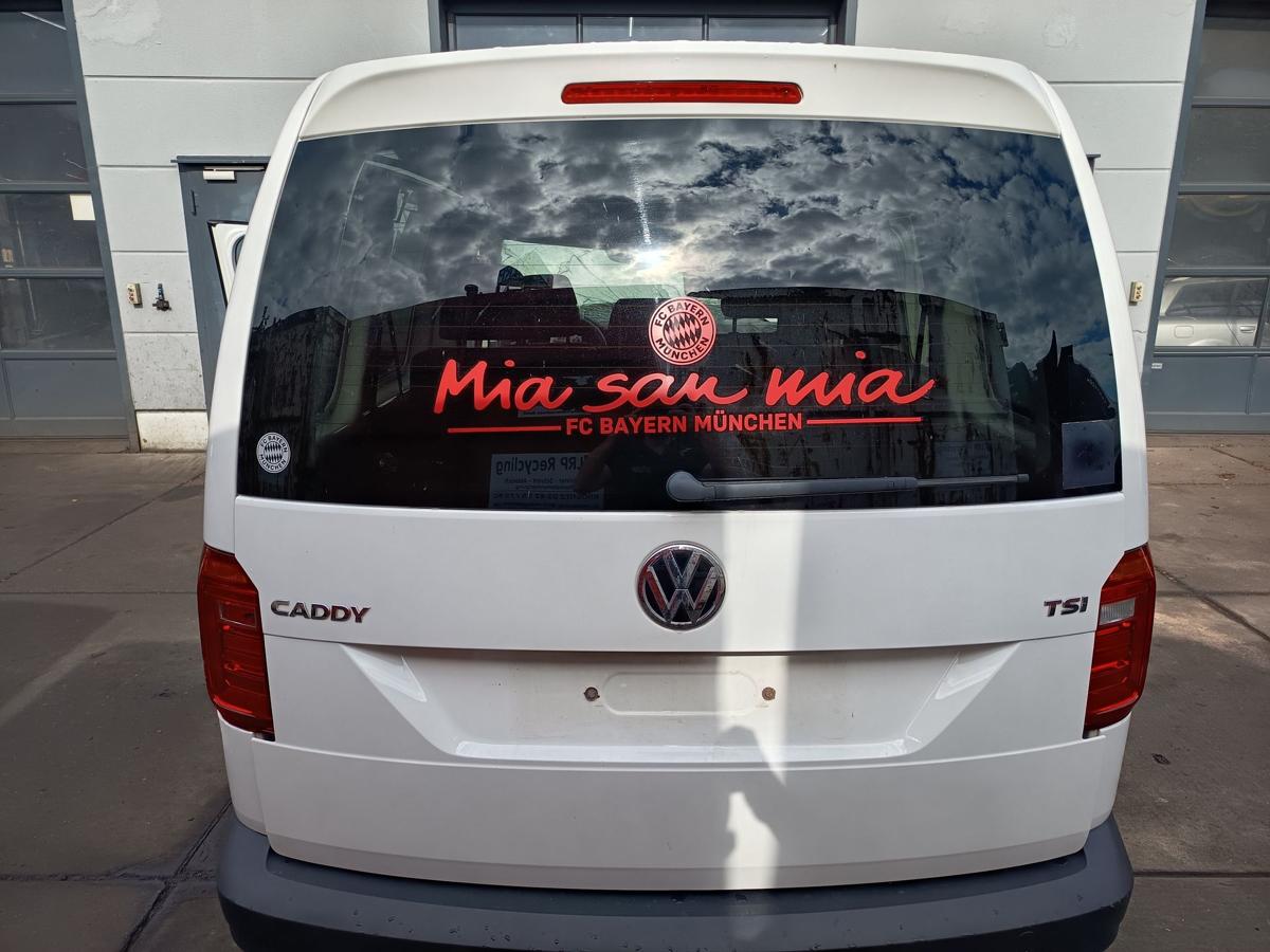 VW Caddy IV SA original Heckklappe mit Scheibe B9A Candywei&szlig; Bj 2016