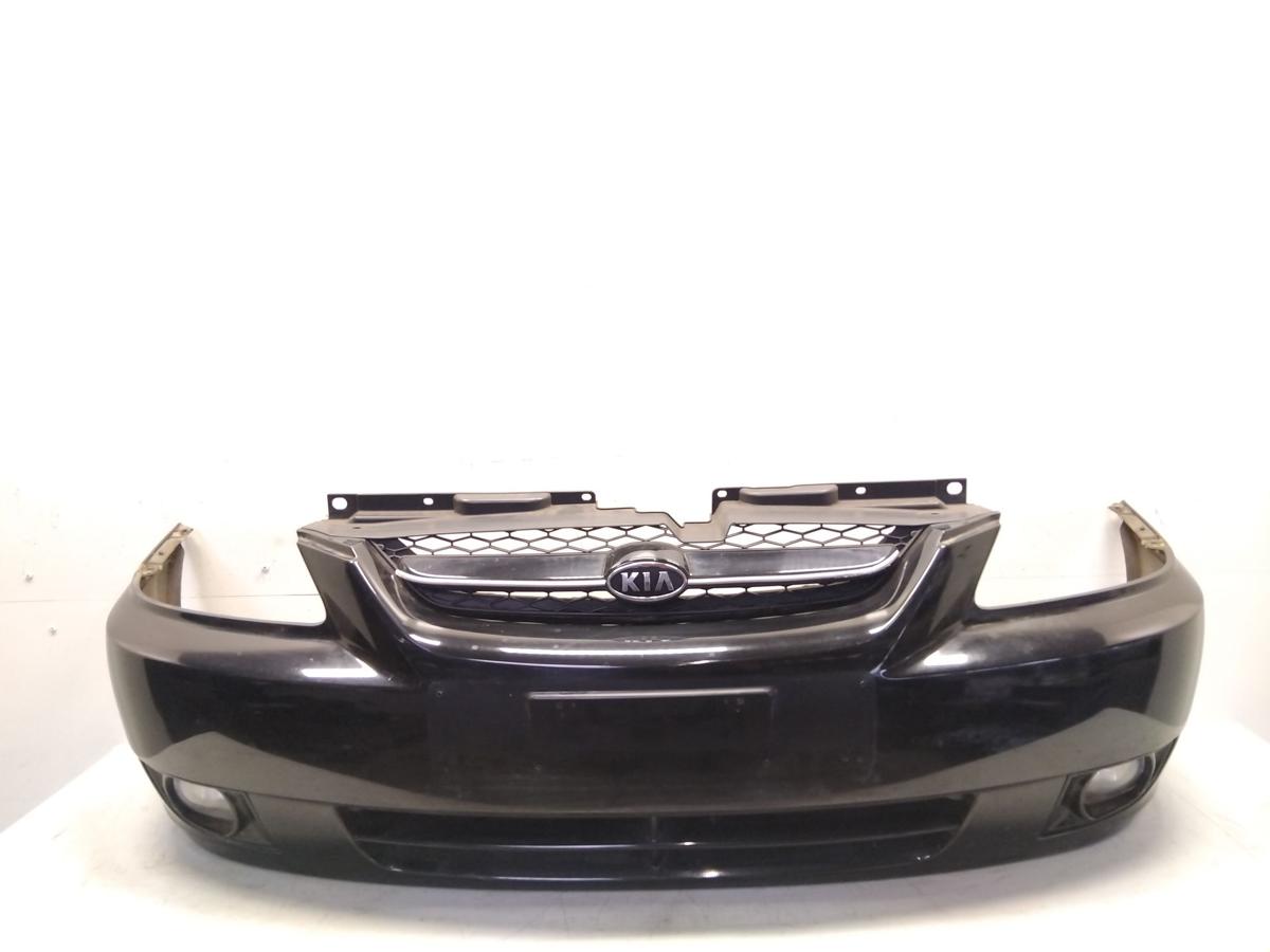 Kia Rio DC Facelift original Sto&szlig;f&auml;nger Sto&szlig;stange vorn MIDNIGHT BLACK BJ2004