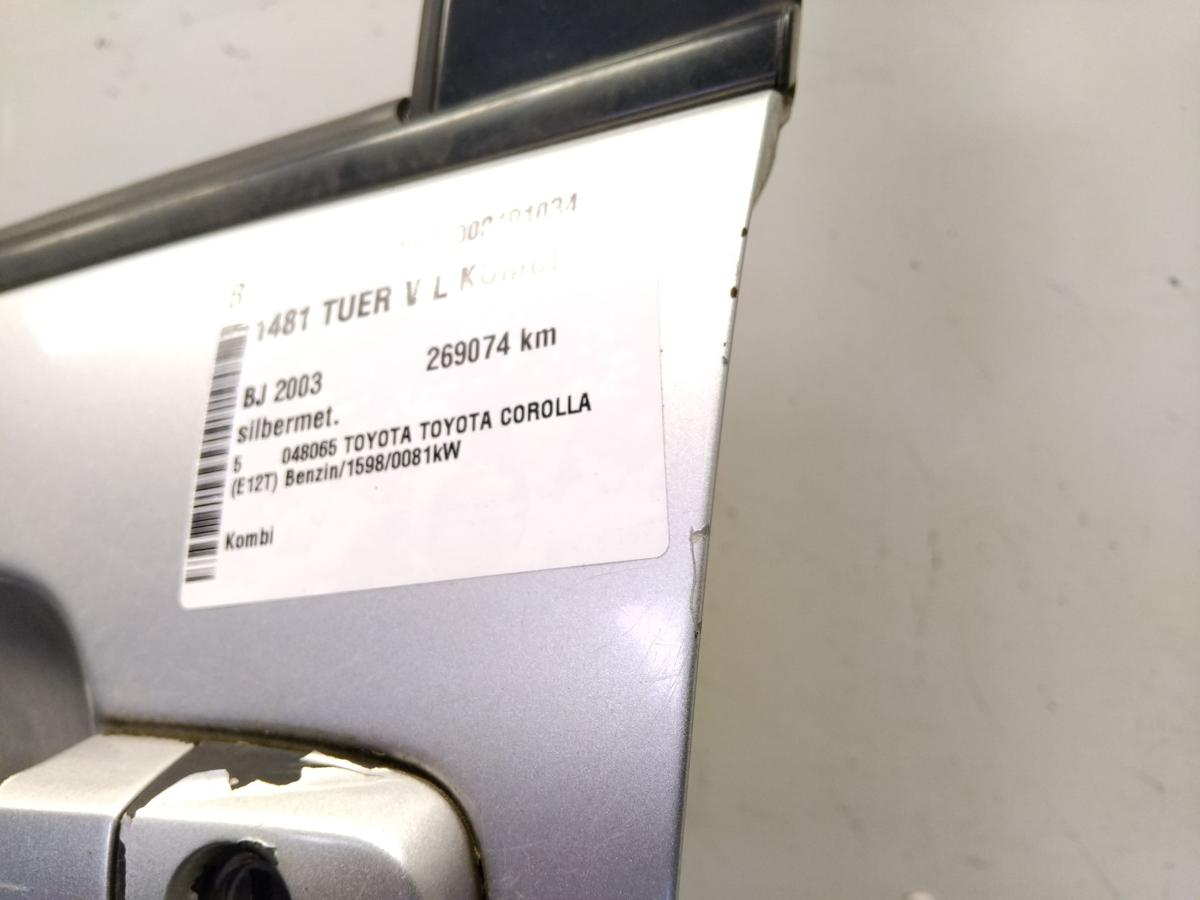 Toyota Corolla E12 Kombi original Tür vorn links Fahrertür silbermet. BJ2003