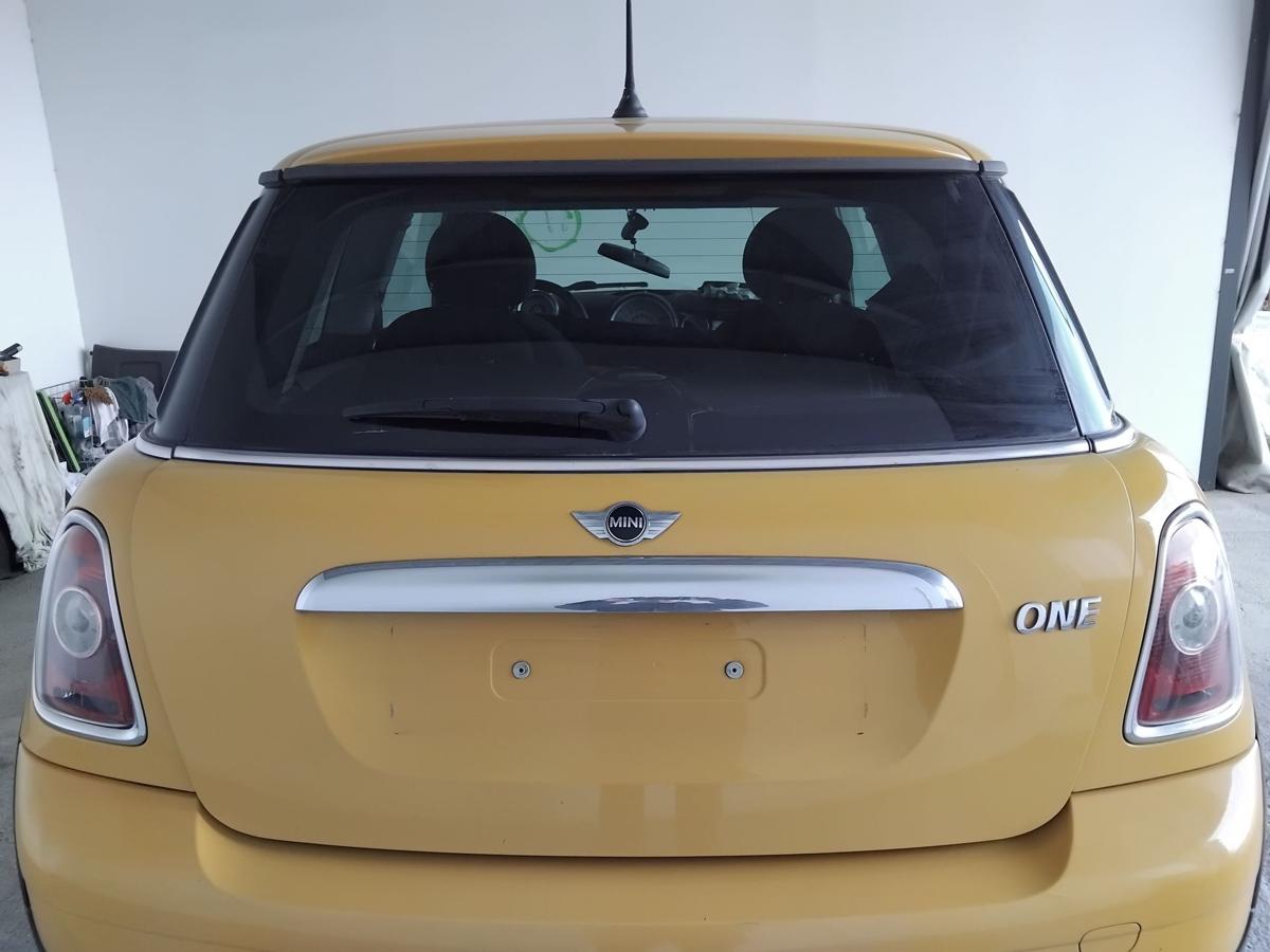 Mini II R56 One Heckklappe A58 Mellow Yellow mit Heckscheibe abgedunkelt BJ2008