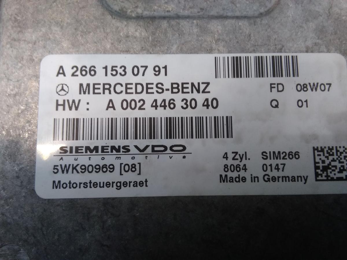 Mercedes B Klasse B170 W245 orig Motorsteuerger&auml;t A2661530791 5WK90969 BJ2008