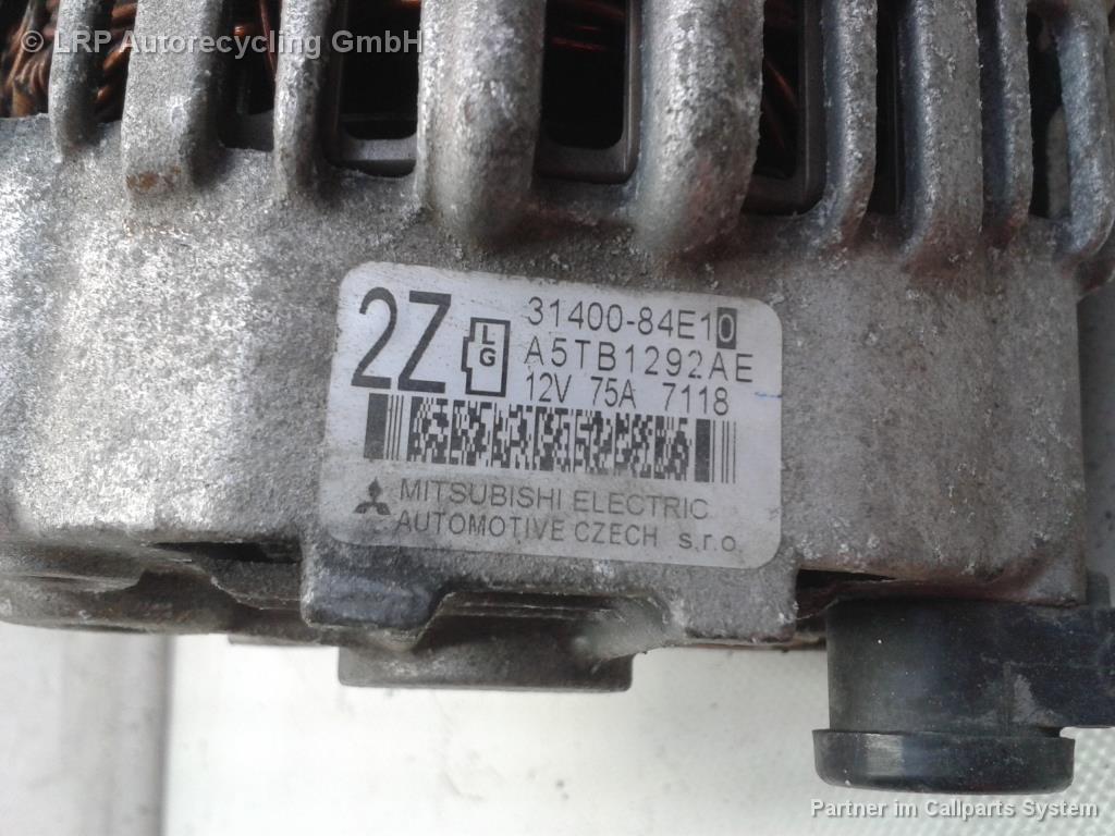 Suzuki SX4 BJ2007 Lichtmaschine Generator 75A 31400-84E10 MITSUBISHI A5TB1292AE