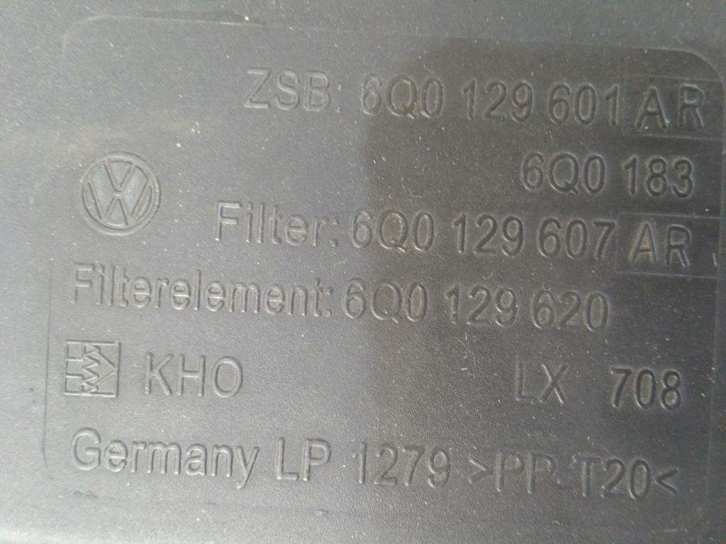 Volkswagen Polo 9N3 Bj.05 original Luftfilterkasten 1.4TDI 51kw 6Q0129607AR