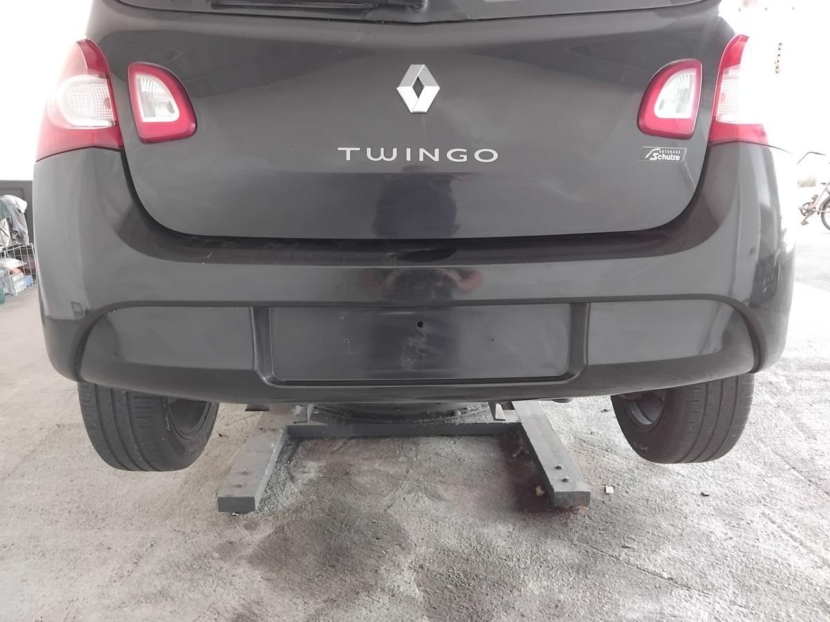 Renault Twingo 2 Facelift PH.II orig Sto&szlig;f&auml;nger Sto&szlig;stange hinten BJ2014 NV676 schwarz
