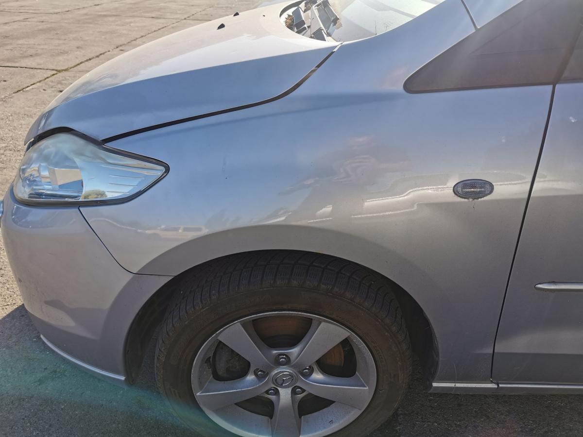 Mazda 5 CR Kotflügel Fender Seitenwand vorn links 22V Sunlight Silver Metallic