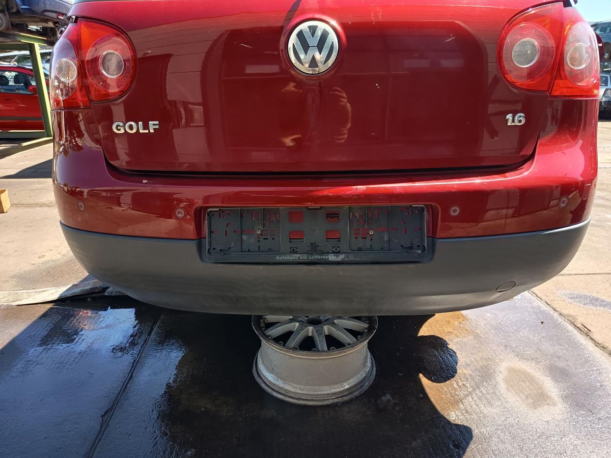 VW Golf V 5 orig Stoßstange hinten Stoßfänger LA3W Red Spice met. Bj 2004