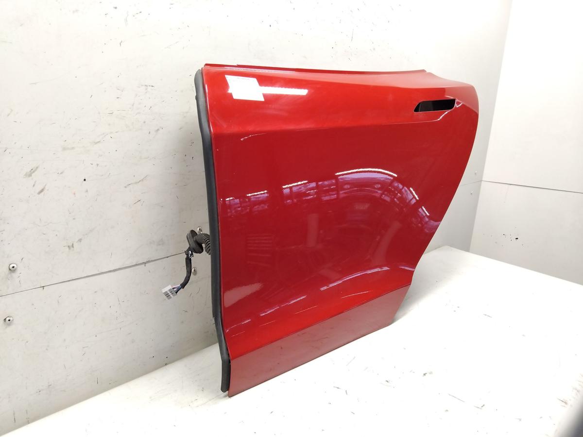 Tesla Model S T&uuml;r hinten links dunkelrotmetallic PPMR sunset red Bj.2019