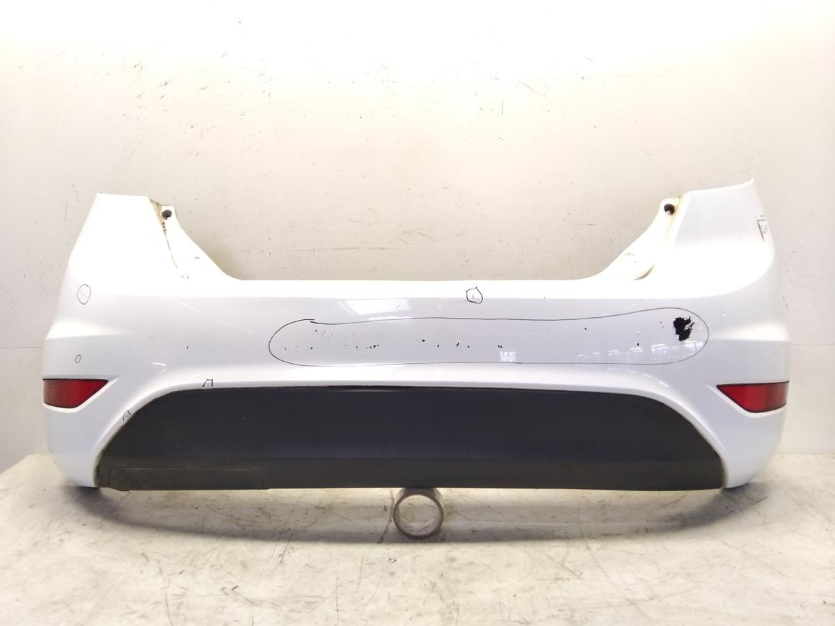 Ford Fiesta JA8 original Sto&szlig;f&auml;nger Sto&szlig;stange hinten H9 Frost Wei&szlig; BJ2010