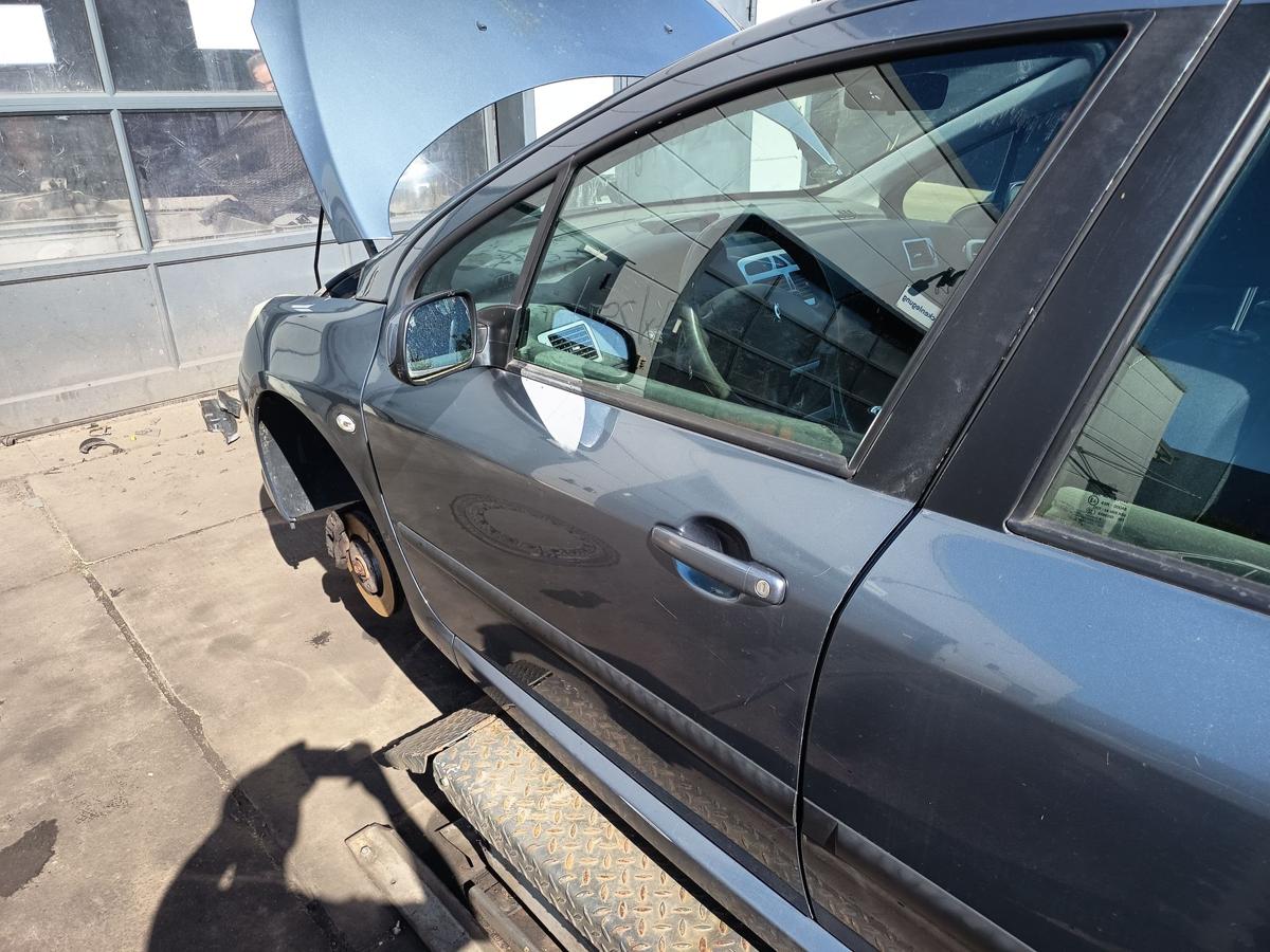 Peugeot 307 original T&uuml;r vorn links Fahrer Rohbau EZW Eisengrau Bj 2006