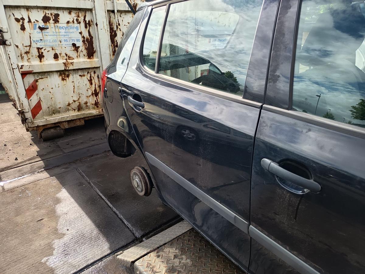 Skoda Fabia II 5J original Tür hinten rechts Fond F9R Black Magic Bj 2012