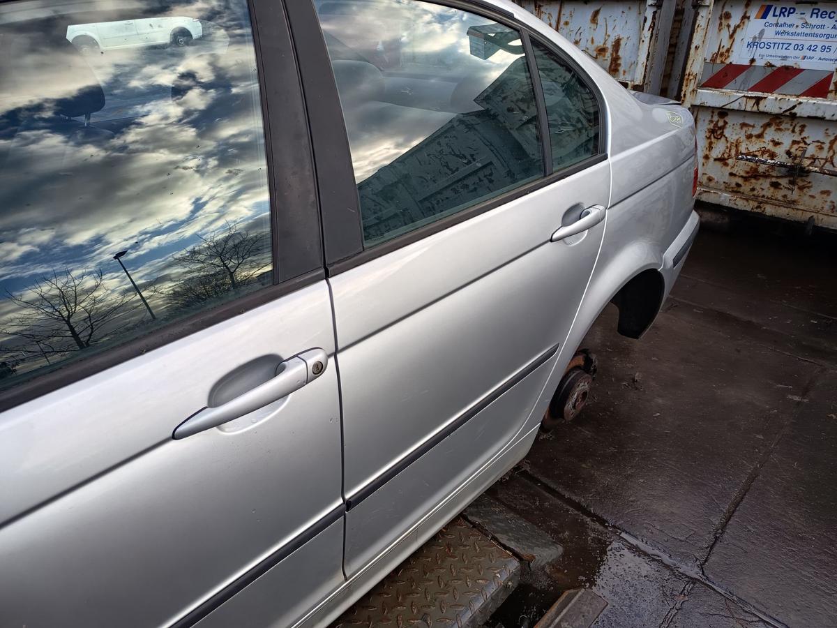 BMW E46 Limo original T&uuml;r hinten links Fond 354/7 Titansilber Bj 2003