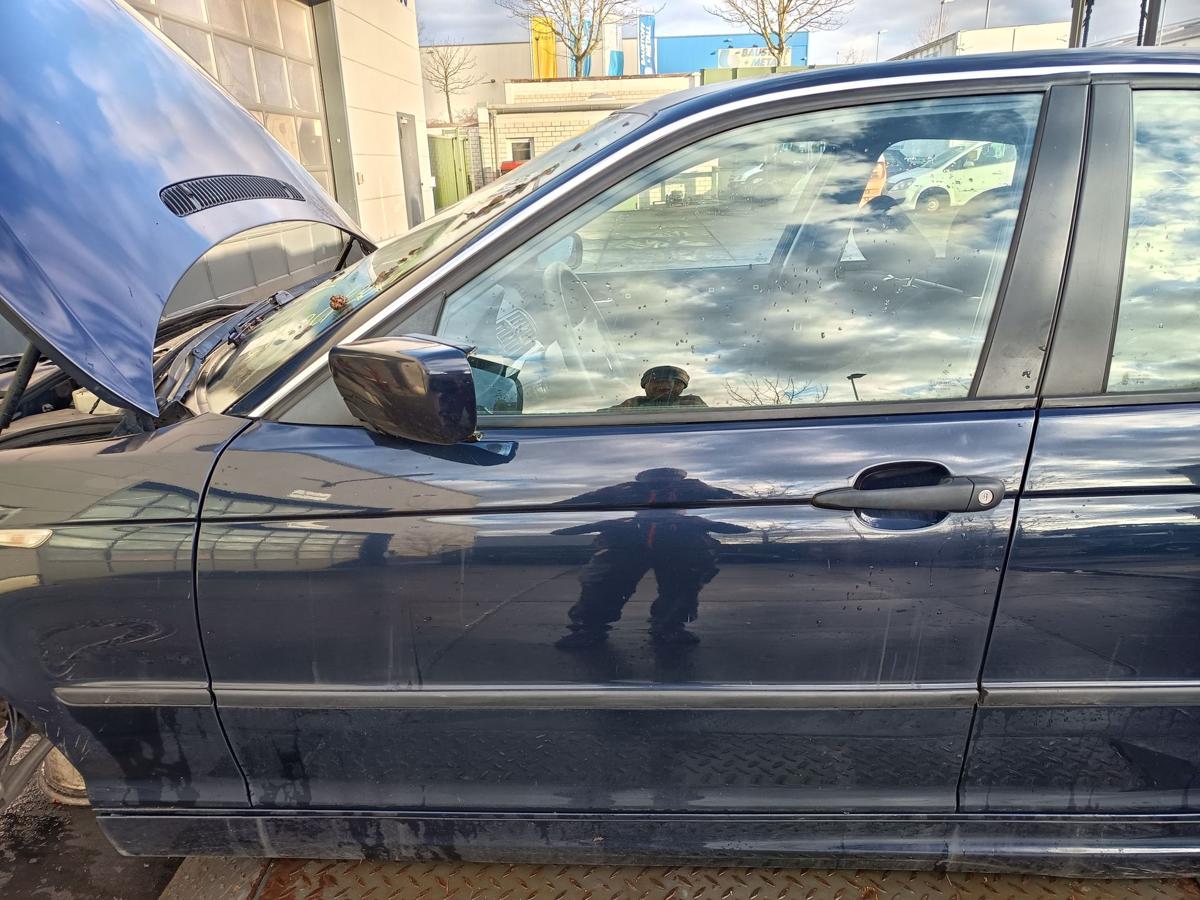 BMW E46 original T&uuml;r vorn links Fahrer 317/5 Orientblau Bj 2005
