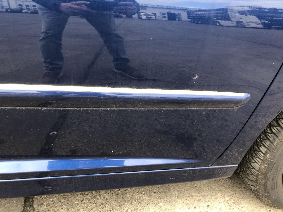 Peugeot 207SW T&uuml;r vorn rechts Beifahrert&uuml;r im Rohbau KPL Montebello blau