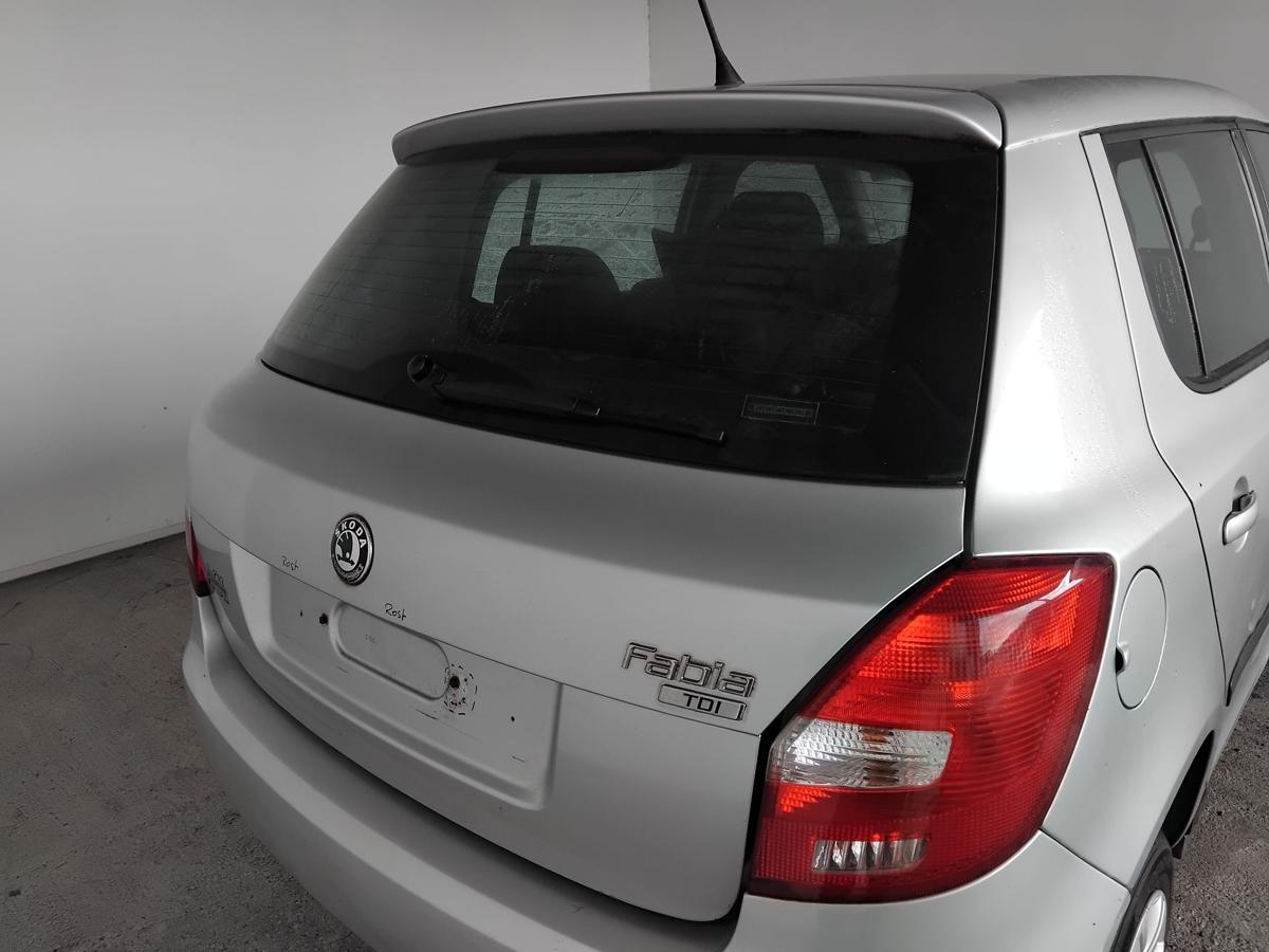 Skoda Fabia 2 5J Heckklappe LA7W reflexsilber 5t&uuml;rig Flie&szlig;heck mit Scheibe BJ08