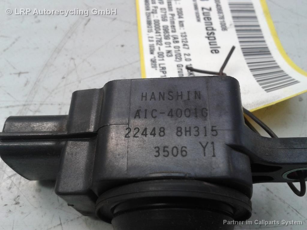 Nissan Primera P12 original Zündspule 224488H315 AIC4001G HANSHIN BJ2004