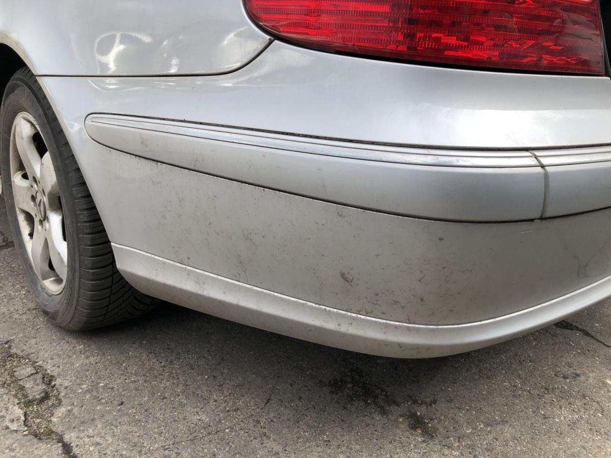 Mercedes E Klasse W211 Limo Sto&szlig;f&auml;nger hinten Hecksch&uuml;rze ohne PDC 744 silber