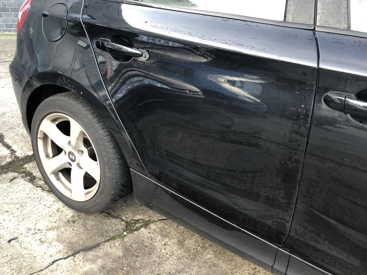 BMW 1er E87 LCI ab07 Tür hinten rechts 475 Blacksapphire Rohbau Fondtür