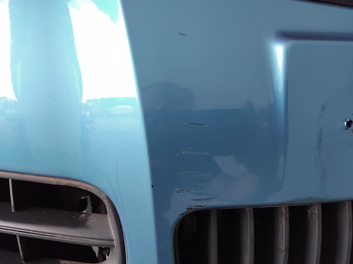 Skoda Roomster 5J original Stoßstange Stossfänger vorn beschädigt BJ2009 LF5S Indigoblaumetallic
