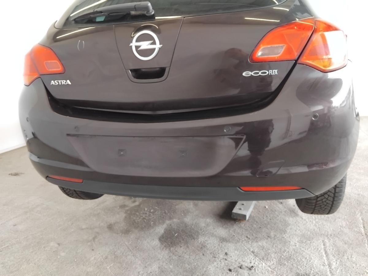 Opel Astra J Flie&szlig;heck orig Sto&szlig;f&auml;nger Sto&szlig;stange hinten PDC BJ2012 Z41C mahagonibraun