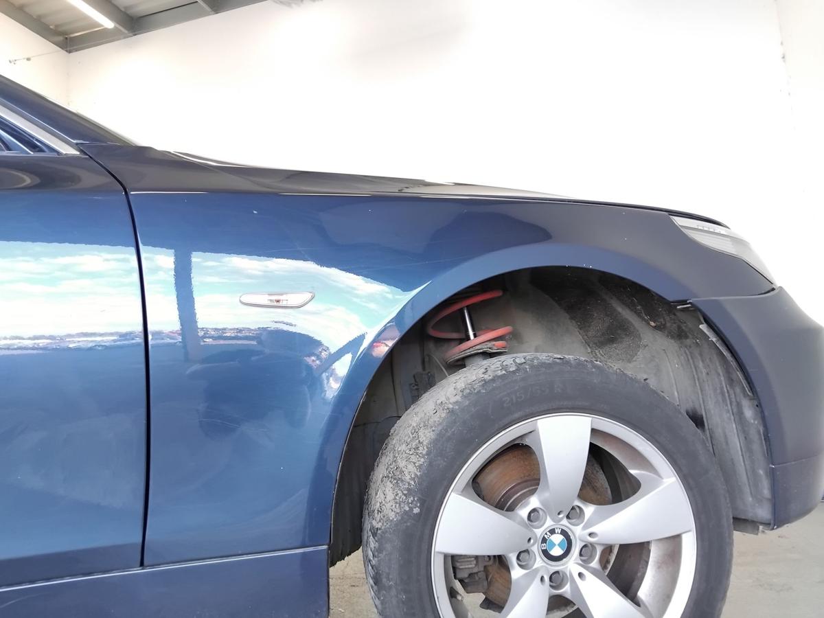 BMW 5er E60 E61 original Alu-Kotfl&uuml;gel vorn rechts mysticblaumetallic BJ2003
