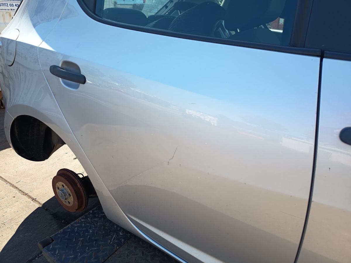 Seat Ibiza 6J original T&uuml;r Roht&uuml;r hinten rechts LS7Y Luna Silber Baujahr 2010